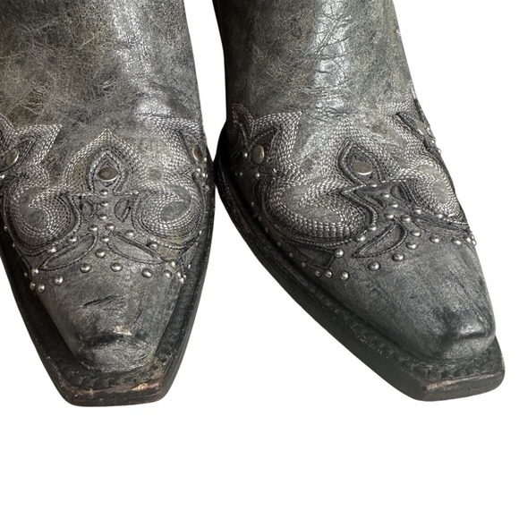 Corral Collector Silver Studded Cowgirl Western Boots Women's 7 M Leather - Picture 3 of 11
